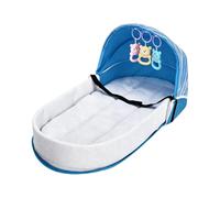 Kids Travel Cot | Foldable Breathable Bassinet With Isolation Fence