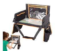 Kids Travel Tray - Kids Travel Tray For Toddler Car Seat | Desk Organizer Lap Table Stand Holder For Tablet Laptop Cup Snack Baby Toddler Airplane Bed Carseat | Essential Trravel Desk Accessory