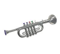 Kids Trumpet | Children's Preschool Music Inspire Toys , Lightweight Simulation Props Instruments with Four-Tone Horn for Kids Use , Handy Piece for Daily Play and Simple Durable Style