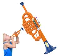 Kids Trumpet Toys, Simulated Musical Instrument, Fun Educational Early Childhood Learning Trumpet, Childrens Music Practice Toy for Home and Preschool, Boys Children, 12.6x4.02x3.9 inches