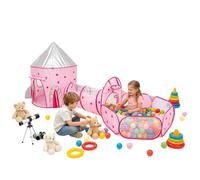 Kids Tunnel Tent - 1400g Foldable Play Tent Ball Pit Toy