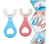 Kids U- Shaped Toothbrush,360° Oral Teeth Cleaning Design,All Rounded Children U Shape Toothbrush,Portable Toothbrush Oral Cleaning Tools, 360° Whole Mouth Manual Toothbrush for Kids (Aged 2~6)