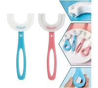 Kids U- Shaped Toothbrush,360° Oral Teeth Cleaning Design,All Rounded Children U Shape Toothbrush,Portable Toothbrush Oral Cleaning Tools, 360° Whole Mouth Manual Toothbrush for Kids (Aged 6~12)
