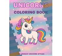 Kids Unicorn Coloring Book: 15 Unique Designs