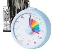 Kids Visual Timer - 3.74 inch Multifunctional Rainbow Study Schedule Tool | Silent Countdown Time Management Clock for Home, Work, Meetings, Office, Classrooms, and Study