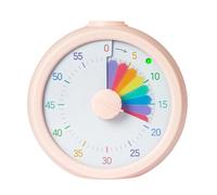 Kids Visual Timer - 3.74 inch Multifunctional Rainbow Study Schedule Tool | Silent Countdown Time Management Clock for Home, Work, Meetings, Office, Classrooms, and Study