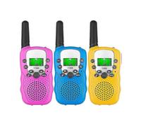 kids Walkie Talkie 3-pack, 3 Mile Long Range, with Backlit Lcd Flashlight for Kids Ages 3-12, 2-way Radio Toys for Boys And Gir