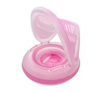 Kids Water Float with Canopy - Portable Inflatable Waterproof Swim Ring