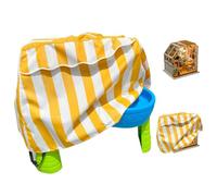 Kids Water Table, 2 Step Waterproof Storage Protector, Dustproof Table Cover 37.01x22.05x25.59 inches for Water Desk, Outdoor Toy Accessories, Yellow, Green, Blue, Pink