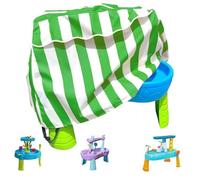 Kids Water Table, 2 Step Waterproof Storage Protector, Dustproof Table Cover 37.01x22.05x25.59 inches for Water Desk, Outdoor Toy Accessories, Yellow, Green, Blue, Pink