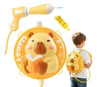 Kids WaterGun Backpack - 2000ml Capybara Water Blasterr, WaterGun Backpack with Pump Action, Large Capacity Soaker Toy, Cute Design | Outdoor Summer Play for Beach Pool Backyard Park Picnic Party Kids