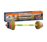 Kids Workout Barbell Set Adjustable Weight Toy for Outdoor Training, Physical Fitness Equipment for Boys and Girls, Safe and Fun Exercise Tool to Promote Strength Coordination and Healthy Habits