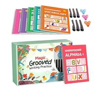 Kids Writing Practice Book - Copybook Drawing Grooved