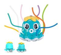 Kids Yard Sprinkler, Octopus Water Toy, 8-Tube Swinging Sprayer, Fun Outdoor Entertainment, for Lawn Beach Backyard Park Birthday School Use, Ages 3+, 5.91x5.91x6.3 Inches