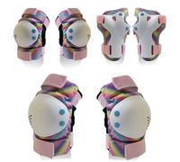 Kidsadult Ginocchiere Gomitiere Polso Pastiglie Gear Set per Pattini Biciclette