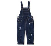 KIDSCOOL SPACE Salopette di Jeans Blu per Neonati e Bambini/Ragazze,Salopette di Jeans,Blu,18-24 Mesi