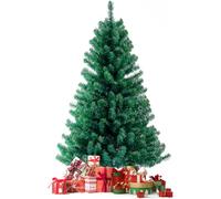 Kidsgigglz Albero di Natale 240 cm, Alberi Artificiale con Supporto in MetalloPieghevole, 1100 Rami Punte, Montaggio Facile con Rami a Innesto, Verde