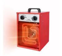 Kidsgigglz Termoventilatore elettrico con 3 termostati, riscaldatore elettrico da 5 KW, riscaldatore industriale, protezione da surriscaldamento, per cantieri, officina, casette da giardino, campeggio