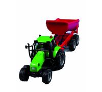 Kidsglobe 510653 Auto pb Tractor Aanhanger + Licht/Gelui