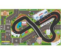 KidsGlobe Play Carpet Race Track (tappeto 72x120cm, con molti LED, batteria inclusa) 570346