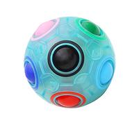 KidsPark Rainbow Magic Ball Palla Magica Arcobaleno Puzzle Ball Speed Cube Rubix Cube Giocattoli, Luminosi