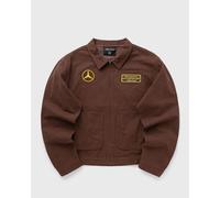 KidSuper Studios X Mercedes Benz Work Jacket men Denim Jackets|Overshirts brown in taglia:XL