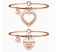 KIDULT - Bracciale in acciaio 316L e Pvd Rosè | Family