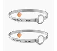 Doppio Bracciale Donna KIDULT FAMILY 731106 Acciaio Rosè Mamma Figlia F.P.