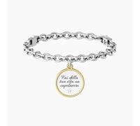 KIDULT - Bracciale con catena e ciondolo con frase motivazionale