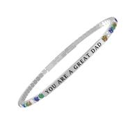 KIDULT - Bracciale tennis regolabile con piastra centrale