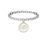 KIDULT - Bracciale con catena e ciondolo con frase motivazionale