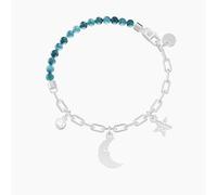 KIDULT - Bracciale con catena, pietre e ciondoli