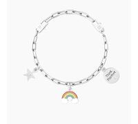 KIDULT - Bracciale in acciaio 316L smalto cristalli | Symbols