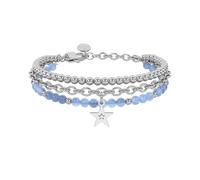 KIDULT - Bracciale Donna - Bracciale giada azzurra con stella - 732320
