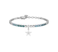 KIDULT - Bracciale Donna - Bracciale tennis azzurro con stella - 732323
