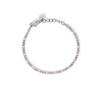 KIDULT - Bracciale Donna - Bracciale tennis cristalli bianchi e rosa - 831018