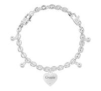 BRACCIALE CON CIONDOLO CUORE GRAZIE DONNA KIDULT