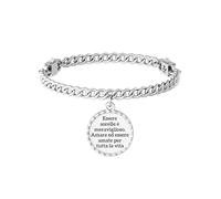 KIDULT - Bracciale in acciaio 316L cristalli | Family