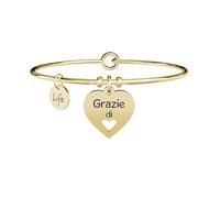 Bracciale Donna KIDULT LOVE 731636 Acciaio Gold Dorato Cuore Grazie F.P.