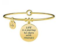 Bracciale Donna KIDULT LOVE 731640 Acciaio Dorato Gold Amicizia F.P.