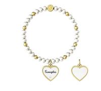 KIDULT - Bracciale con perle coltivate e acciaio 316L | Family