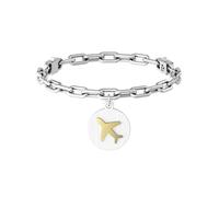 Bracciale Donna KIDULT FREE TIME 731967 Acciaio Aereo Travel Viaggio F.P.