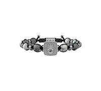 KIDULT - Bracciale in acciaio 316L, agata grigia e PVD Nero | Spirituality