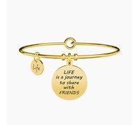 Bracciale Donna KIDULT LOVE 731640 Acciaio Dorato Gold Amicizia F.P.