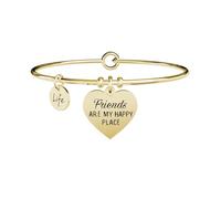 Kidult Bracciale Love Acciaio 316L PVD Gold Dorato Cuore Donna 731638