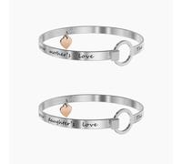 Doppio Bracciale Donna KIDULT FAMILY 731106 Acciaio Rosè Mamma Figlia F.P.