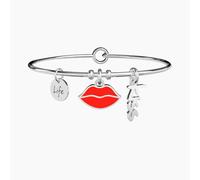 Bracciale Donna KIDULT LOVE 231577 Acciaio Labbra Kiss Bacio F.P.