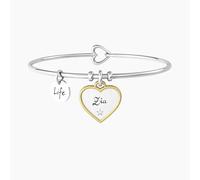 KIDULT - Bracciale in acciaio 316L PVD giallo cristalli | Family