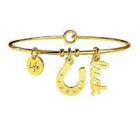 KIDULT - Bracciale in acciaio 316L Pvd Gold | Symbols