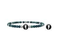 KIDULT - Bracciale in acciaio 316L PVD nero agata | Symbols